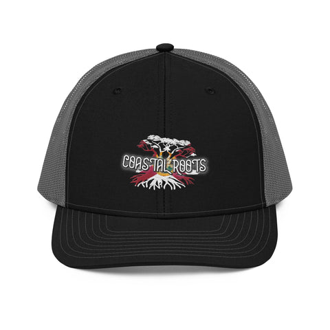 Coastal Roots Black and Grey Trucker Cap