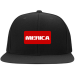 Merica Flat Bill High-Profile Snapback Hat