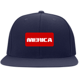 Merica Flat Bill High-Profile Snapback Hat