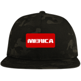 Merica Flat Bill High-Profile Snapback Hat