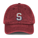 "S" Logo Vintage Cotton Twill Dad Cap