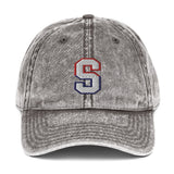 "S" Logo Vintage Cotton Twill Dad Cap