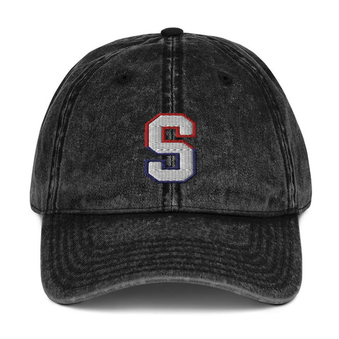 "S" Logo Vintage Cotton Twill Dad Cap